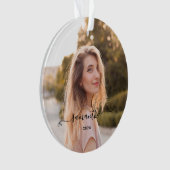 Lieve strik naam ornament (voorkant)
