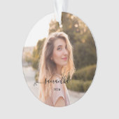 Lieve strik naam ornament (voorkant)