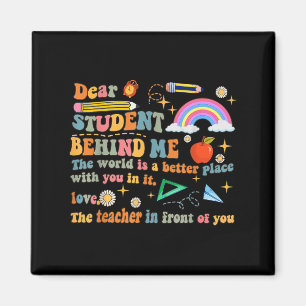 Lieve student Achter mij Docent Motivatie Apprec Magneet