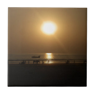 Lieve Summer Sunset Tegeltje