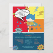 Lieve superheld Strips Thema Kinderen Kaart (Voorkant)