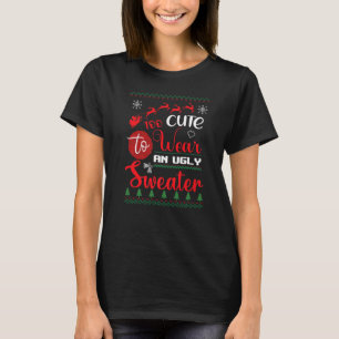 Lieve Sweater. Te schattig om te draag. Kerstmis, T-shirt