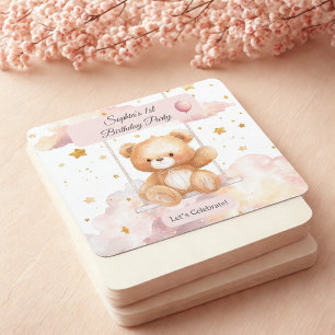 Lieve Teddybeer Verjaardag – Douane Onderzetter