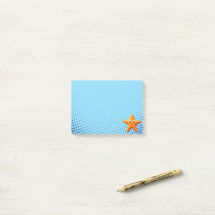 Lieve Tekenfilm Zeester Blauwe Oceaan Post-it® Notes