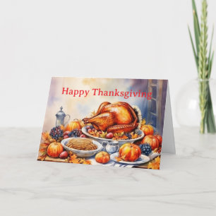 Lieve Thanksgiving Achtergrond Feestdagen Kaart