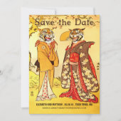 Lieve tijger mensen sparen de datumuitnodigingen save the date (Voorkant)