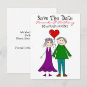 Lieve toekomstige bruid en bruidegom aankondiging  (Voorkant / Achterkant)