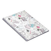 Lieve Trendy Onderwijzer School Patroon Notitieboek (Rechterzijde)