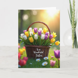Lieve Tulpen Zusterkaart Kaart