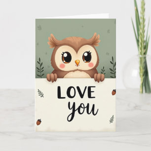 Lieve Uil Liefde Wenskaart Kaart