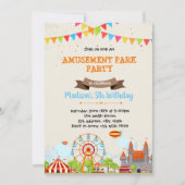 Lieve uitnodiging voor amusement feestje (Voorkant)