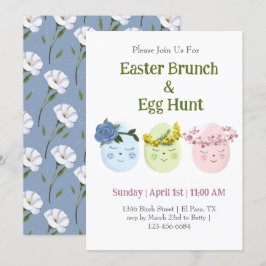 Lieve uitnodiging voor paasbrunch en eierjacht