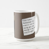 Lieve Vader Koffie Mok (Cadeau vanaf de Afstand) (Voorkant rechts)