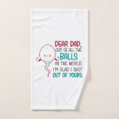 Lieve vader, uit alle Balls in de wereld Bad Handdoek (Handdoek)
