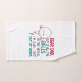 Lieve vader, uit alle Balls in de wereld Bad Handdoek (Handdoek)