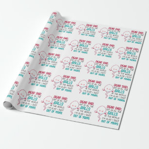 Lieve vader, uit alle Balls in de wereld Cadeaupapier