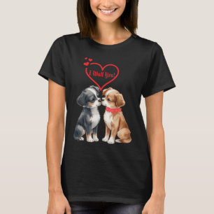 lieve Valentijnskaart met hond T-shirt