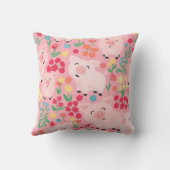 Lieve Varkens Boerderij Dier Bloemige Persoonlijke Kussen (Achterkant)