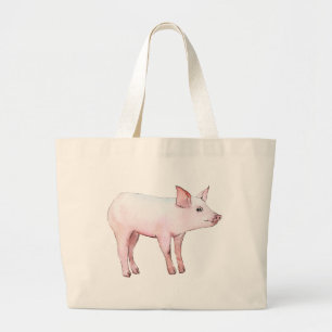 Lieve varkens cadeau boerin landelijk boerenmeisje grote tote bag