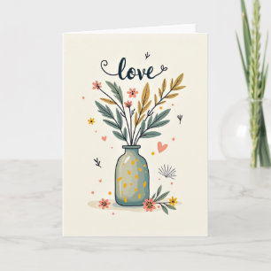 Lieve Verjaardagsbloem Script Kaart