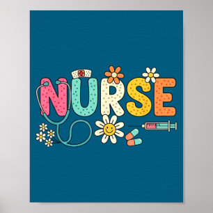Lieve Verpleegster Daisy Pop Bloemige Verpleegster Poster