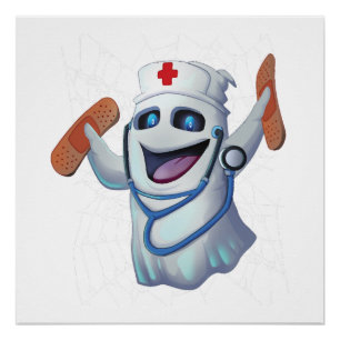 Lieve Verpleegster Geest Halloween Perfect Poster