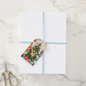 Lieve Vos, Wasbeer & Konijn Kerst Erfstuk Cadeaulabel (Met Touw)