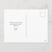 Lieve vriend dank je kaart met hart (Achterkant)