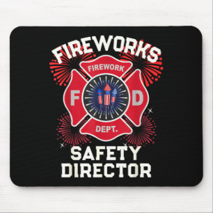 Lieve vuurwerk veiligheidsdirecteur boom squad muismat