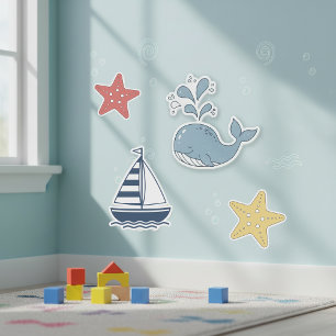 Lieve Walvis, Zeester & Zeilboot ID1251 Sticker