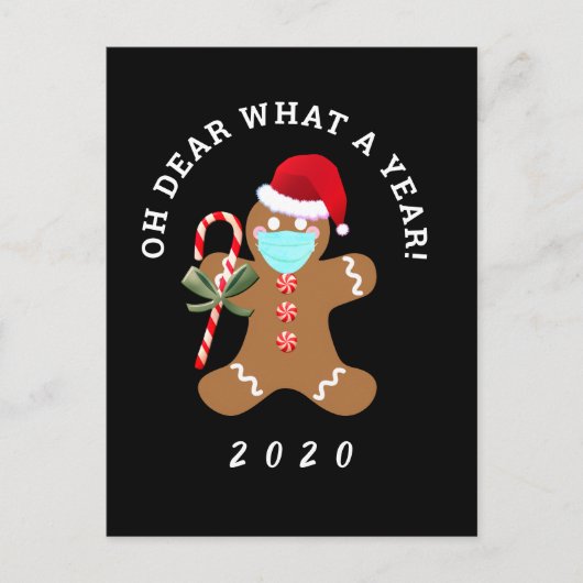 Lieve wat een jaar grappige Kerstmis 2020 Briefkaart (Voorkant)