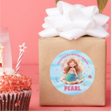 Lieve Waterverf Zeemeermin Verjaardagsfeest Onder