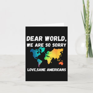 Lieve wereld, het spijt me zo kaart