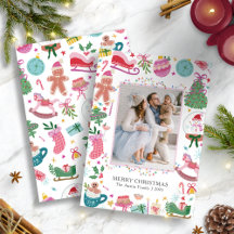 Lieve Whimsical Doodles Kerstmis