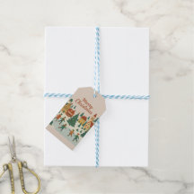 Lieve Whimsicale Winterstad Kerstkaart