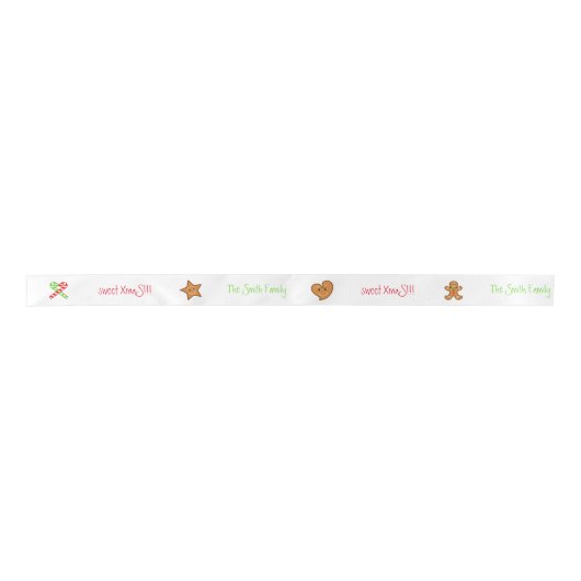 lieve XmaS-pals Aangepaste tekst op wit 1 Lint (Voorkant)