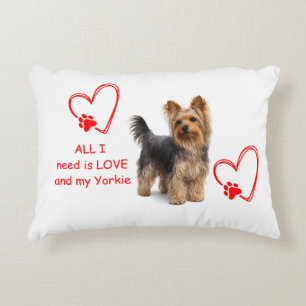 Lieve Yorkie Fotorealistisch honden kussen