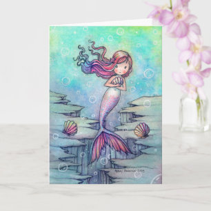 Lieve Zeemeermin Fantasy Kunst All-Gelegenheidskaa Kaart