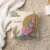 Lieve zeemeermin met kat Leeshoek Kussen (Deken)