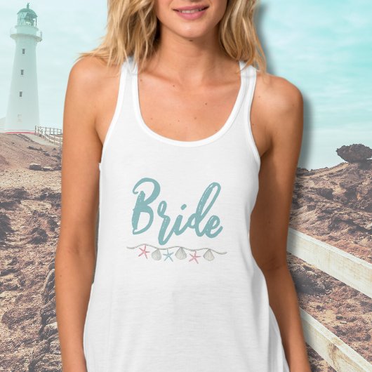 Lieve Zeevaart Kust Strand Bruid Tanktop