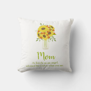 Lieve Zonnebloem in Vase Kussen