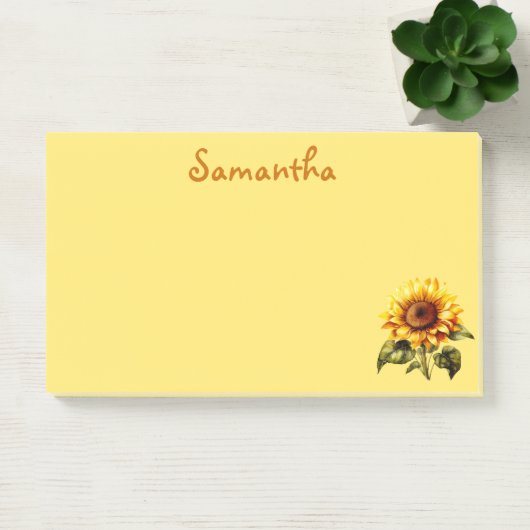 Lieve zonnebloem post-it® notes (Kantoor)