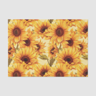 Lieve zonnebloemen tissuepapier