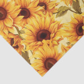 Lieve zonnebloemen tissuepapier (Detail)