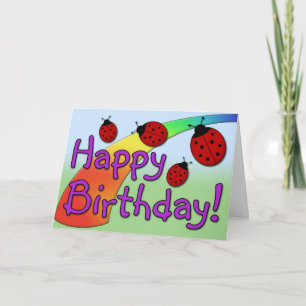 lieveheersbeestje B-day Kaart