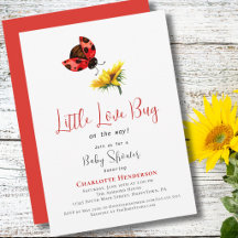 Lieveheersbeestje Baby Shower, Meisje Kleine Liefd