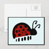 Lieveheersbeestje Briefkaart (Voorkant / Achterkant)