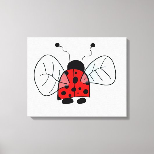 Lieveheersbeestje Canvas Afdruk (Voorkant)