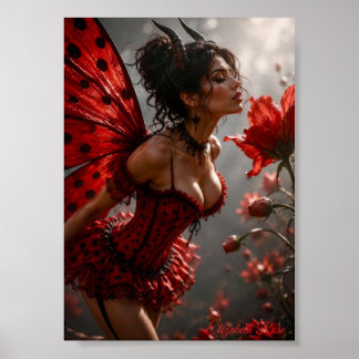 Lieveheersbeestje-demonesse Poster