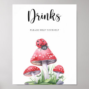 Lieveheersbeestje - Drinken helpen jezelf Poster
